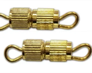 фото Застежка (замок) для бус винт 4 х 16 мм (золото)