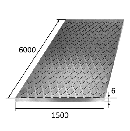 Фото №0 Лист рифленный ромб 6х1500х6000