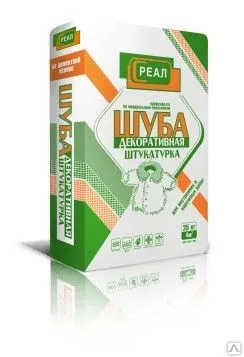 Фото №0 Декоративная Штукатурка Шуба для внутренних работ «РЕАЛ» 25 кг.