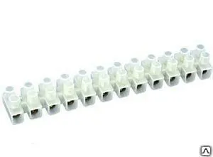 Фото №0 Зажим винтовой ЗВИ-15 полипропилен 1,5-6мм2 12пар 100°С белый TDM (10шт)