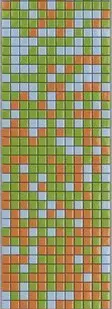 фото Растяжка из стеклянной мозаики 25-RFL-S-167