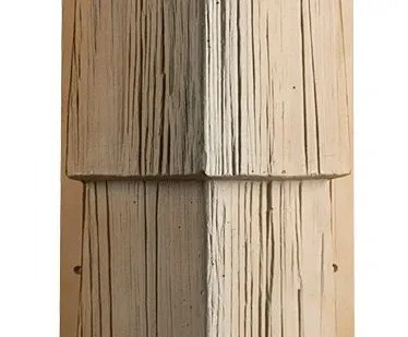 фото Угол к фасадной панели Т-сайдинг Дуб двухцветная покраска