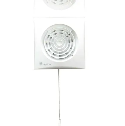 Фото №0 Silent 100 CMZ белый вентилятор накладной со шнурком выключателем Soler&Palau