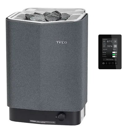 Фото №1 Печь для бани TYLO SENSE COMBI ELITE 6 (серая, с пультом Elite, с парогенератором, арт. 61001576)