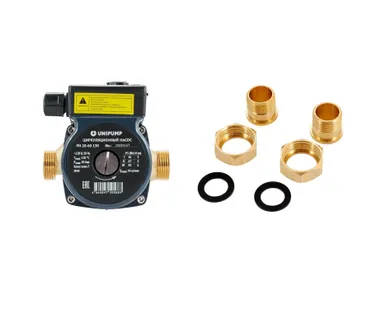 фото Циркуляционный насос Unipump PН 20-60 -130 в комплекте с гайками