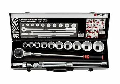 фото НАБОР ГОЛОВОК 3/4" 12ГР 15ПР