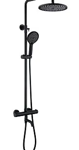 фото Душевая стойка Creto Element 2.0-TDCB-BK матовый черный