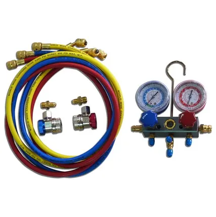 Фото №0 МАСТАК Коллектор манометрический для фреона, с быстросъемными переходниками 105-20001