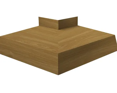 фото Угол отлива внешний 150 0,45 Print Elite с пленкой Honey Wood