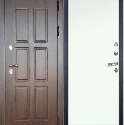 Фото №0 Входная дверь Термо Арктик Дуб темный-59 белая