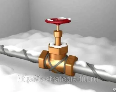 фото Саморегулирующийся греющий кабель для обогрева труб, канализаций и резервуа