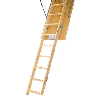 фото Лестница чердачная складная FAKRO LWS деревянная, 60x100х280 см