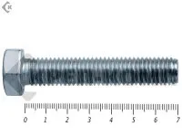 фото Болт полная резьба, цинк DIN933 14х 70 пр.8,8 (25кг/262)