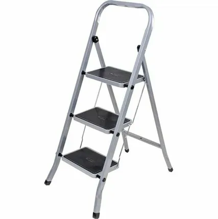 Фото №0 Складная стремянка с широкими прорезиненными ступенями Variant СК313 / 3 ступени, 69 см
