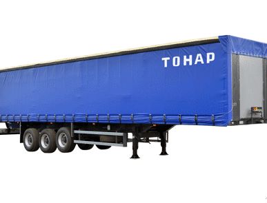 фото Тонар 97461-82 полуприцеп (шторник с бортами 86м3) ССУ1250