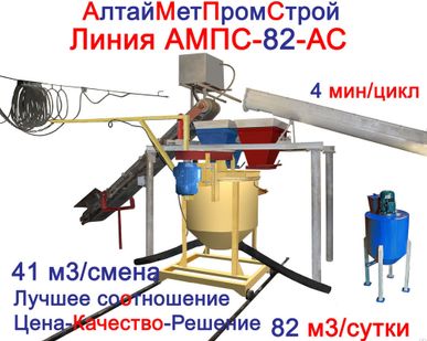 фото Линия производства газобетона АМПС-82-АС