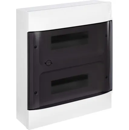 Фото №4 Щиток пластиковый навесной Practibox S 2х12 дым. дверь Leg 135612