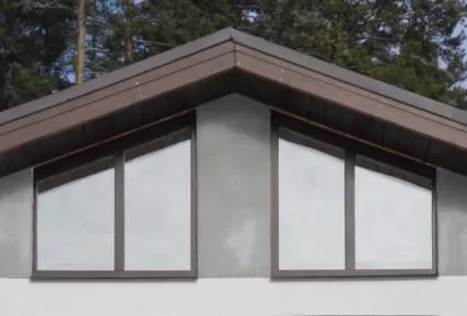 Фото №0 Окно деревянное нестандартной формы, сосна, ясень, дуб