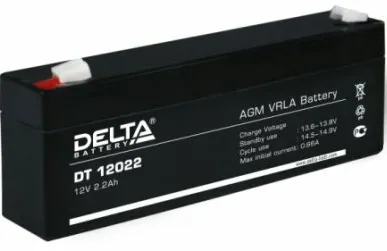 фото Аккумулятор 12В 2.2А.ч Delta DT 12022