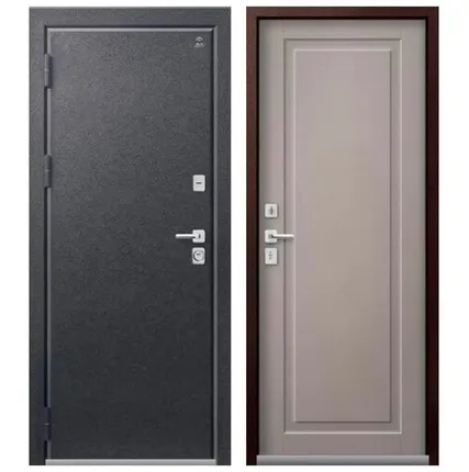 Фото №0 Дверь входная с терморазрывом Т-4 (Центурион) металл/МДФ, Антрацит муар/Кашемир грей 2050х860мм, ЛЕВАЯ (2025)