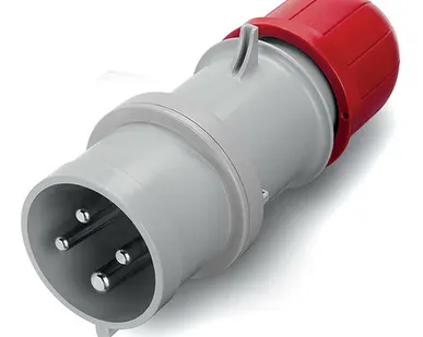фото Вилка силовая 3-ф, 32A, 400V, IP44 (4-п) DIS2133236