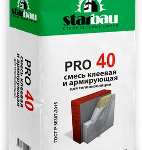 фото Смесь армирующая клеевая Starbau PRO 40 25кг