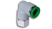 фото T22F06M5 - Фитинг цанговый угловой поворотный из технополимера внутр. резьба М5 под трубку 6 мм