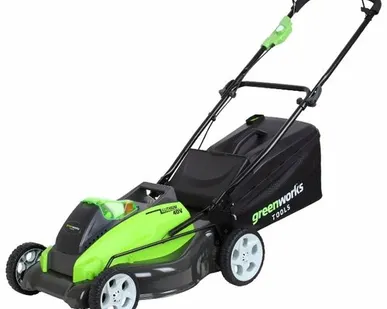 фото Газонокосилка greenworks