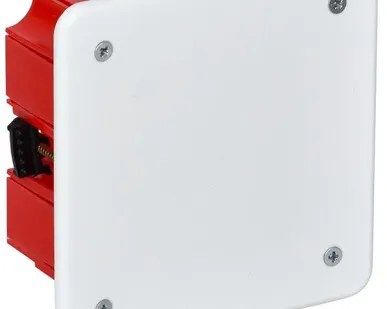 фото Коробка распаячная СП 92х92х45 IP20 КМ41001 (с саморезами с крышкой) ИЭК UKT11-092-092-040