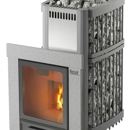 Фото №0 Печь-каменка "Костер-Сетка-Релакс" 28