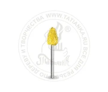 фото 32F14-40 - Пламя, Ø хвостовика 2,3мм, Ø фрезы X 6,35мм, L фрезы 12,7мм (fine) SUB-32F14-40