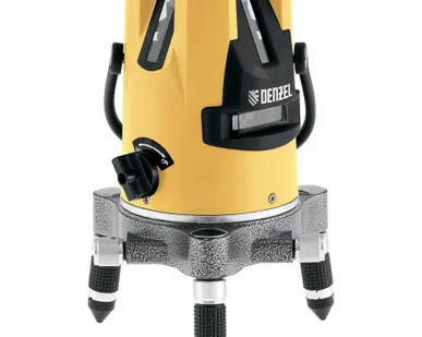 фото Уровень лазерный 35070 Denzel LX3, 10 м, ± 0.3 мм/1 м, 4 вертикальных и 1 горизонтальная плоскости