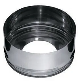 фото Заглушка с отверстием 160х250 (430/0,5мм) нержавеющая сталь Феррум