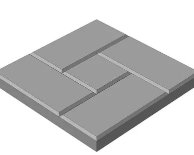 фото Плитка тротуарная "Калифорния" 300х300х25 мм, 11 шт./м2