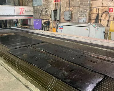 фото Гидроабразивная резка резины