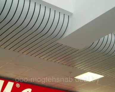фото Криволинейные потолочные системы. Радиусные потолки.