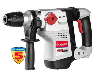 фото Перфоратор электрический Зубр ЗПМ-38-1100 ЭК, 1.1 кВт, 8 Дж, патрон SDS-max