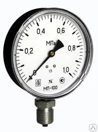 Фото №0 Манометры МП100 Д. 100 кл.т. 1,5 (0 - 16 кгс/см2) g = 1/2 (произ-ль Юмас)