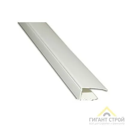 Фото №0 Л-профиль 8 мм белый глянец 3м "Ideal" 25шт