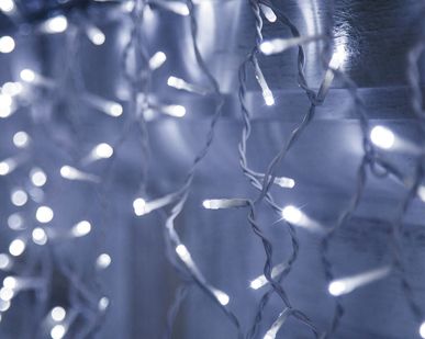 фото Бахрома (LED-70, 3*0,6м, резиновый белый провод, белый, УМС)