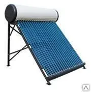 фото Солнечный водонагреватель с напорным баком на 300 л с трубками Heat Pipe