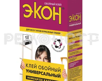 фото Клей обойный 0,45кг Универсальный (1830002) ЭКОН (12) ВС П