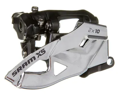 фото Переключатель передний Sram X5 36T (Переключатель Sram передний X5 LOW DIRECT MOUNT 2X10 S3 36T BLACK DUAL PULL)