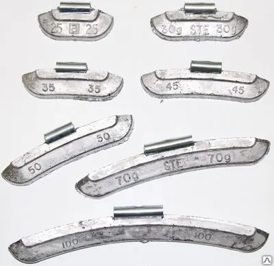 Фото №0 Грузики для литых дисков 35гр. (50 шт) CLIPPER