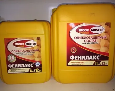 фото WOODMASTER ФЕНИЛАКС огнебиозащитный пропиточный состав