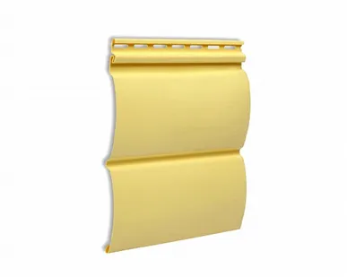 фото Виниловый блок хаус Деке цвет БАНАН сайдинг