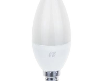 фото Лампа светодиодная LED-свеча-standard 5Вт 160-260В Е14 4000К 450Лм ASD
