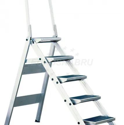 Фото №0 Складная лестница трап, с откидным барьером 4 ступени, 810267