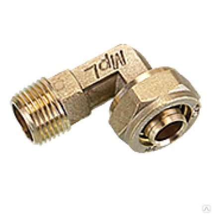 Фото №0 Угольник обжимной LL 32х32, латунный VALTEC
