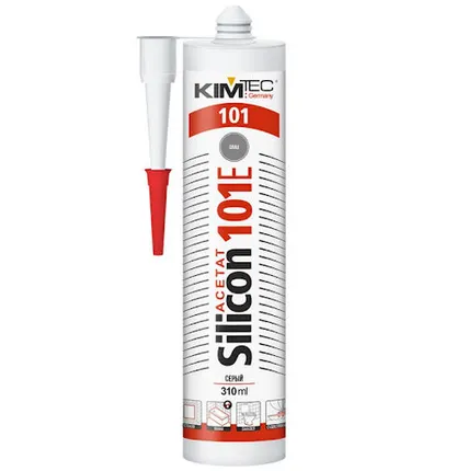 Фото №0 KIM TEC 101Е Герметик силиконовый серый 280 мл (02-01-48)